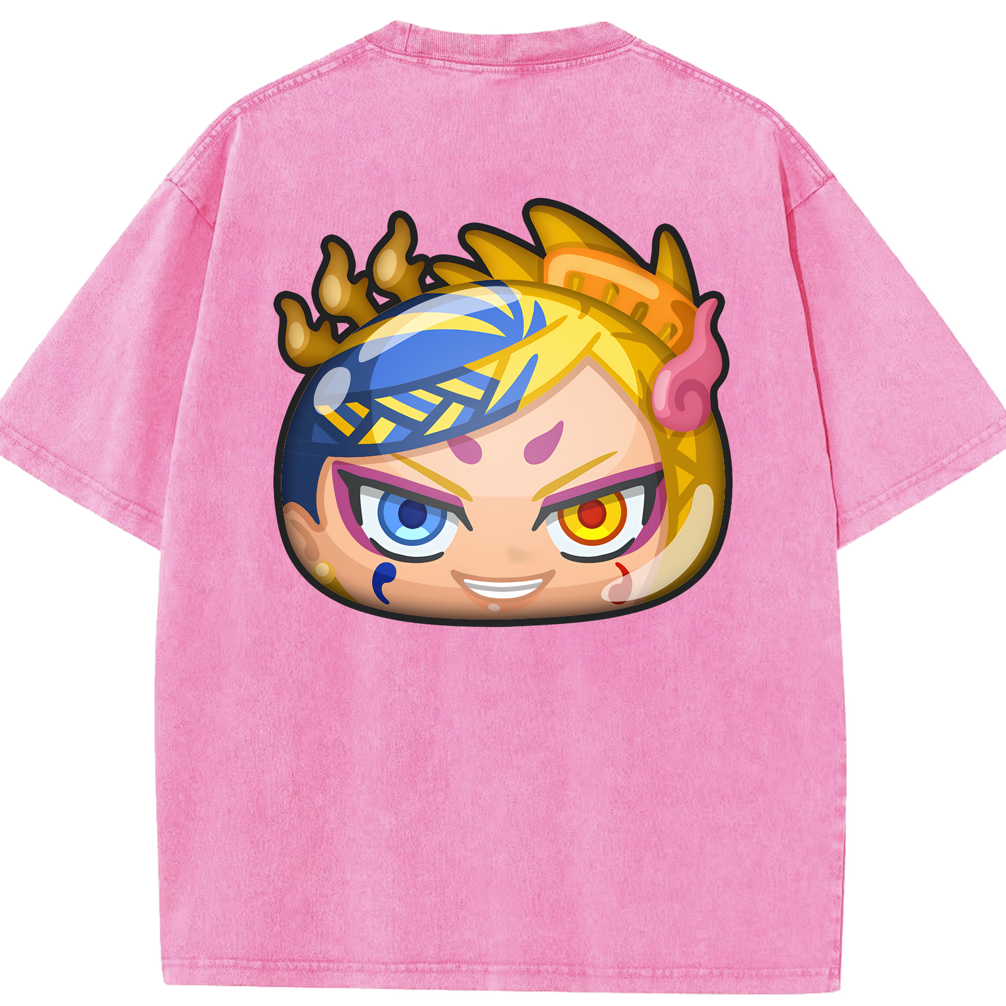 （画像用） 妖怪ウォッチ Yo-kai Watch 綿100% ヴィンテージ風 半袖Tシャツ（背面プリント）